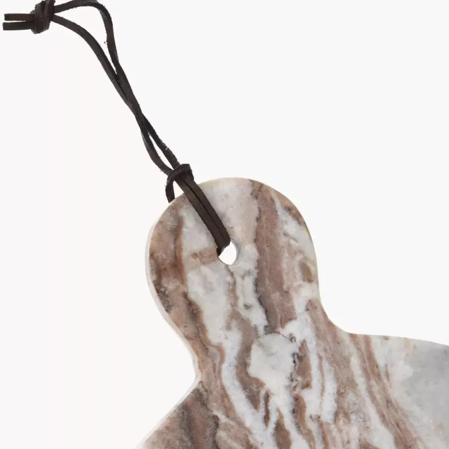 ADELSTEN BEIGE MARMUR. DESKA DO KROJENIA OKRĄGŁA 28X35X1,5CM BEŻ