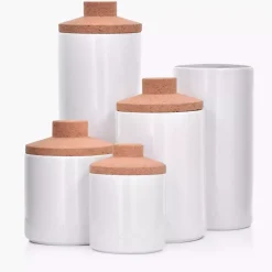 Blok na noże DUKA VIT 11x21 cm biały porcelana