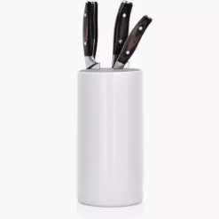 Blok na noże DUKA VIT 11x21 cm biały porcelana