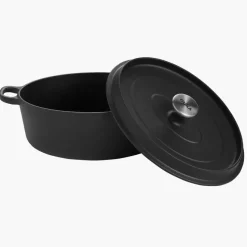 Brytfanna z pokrywką DUKA BJORN 4700 ml czarna żeliwo