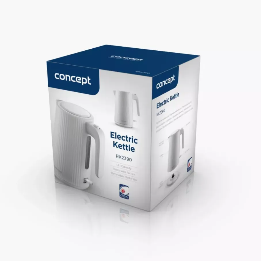 Czajnik elektryczny CONCEPT 1.7L plastikowy szary