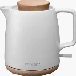 Czajnik elektryczny CONCEPT ELEGANT 1L ceramiczny biały