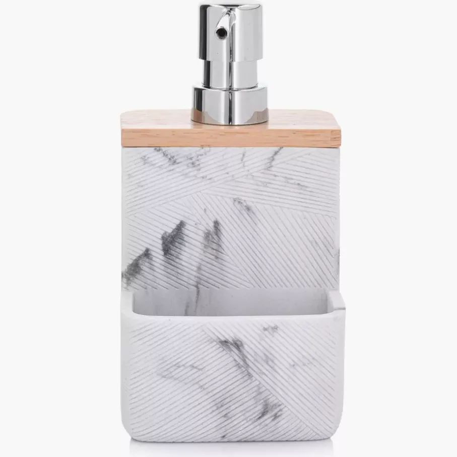 Dozownik do płynu do naczyń DUKA MODERN 200 ml biały szary