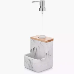 Dozownik do płynu do naczyń DUKA MODERN 200 ml biały szary