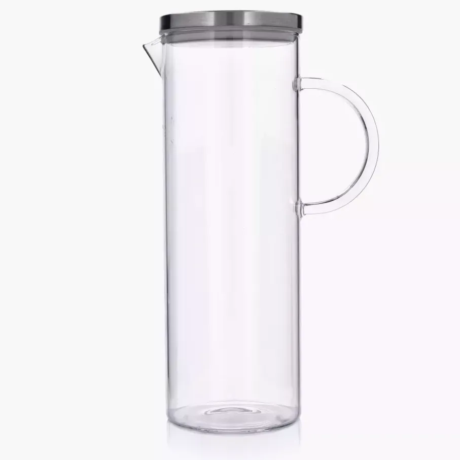 Dzbanek do wody i napojów z pokrywką DUKA NOVA 1500 ml transparentny szkło