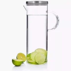 Dzbanek do wody i napojów z pokrywką DUKA NOVA 1500 ml transparentny szkło