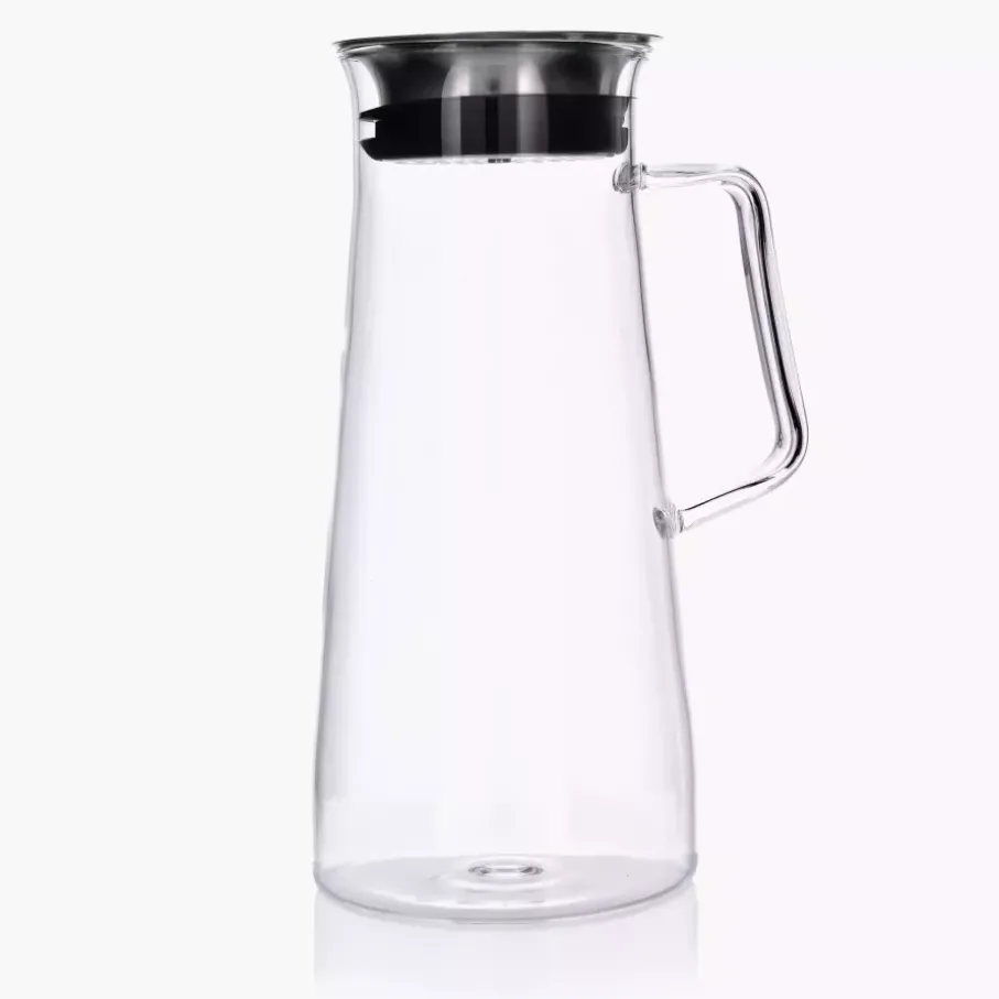 Dzbanek do wody i napojów z pokrywką DUKA NJUTA HANDLE 1500 ml szkło