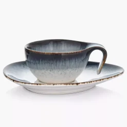 Filiżanka do espresso ze spodkiem DUKA TIME DIM 60 ml porcelanowa