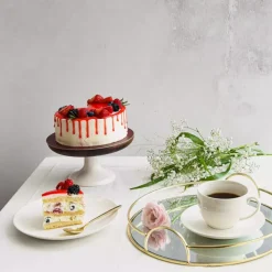 Filiżanka ze spodkiem DUKA EVERYDAY 250 ml biała porcelanowa