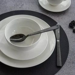 Filiżanka ze spodkiem DUKA EVERYDAY 250 ml biała porcelanowa