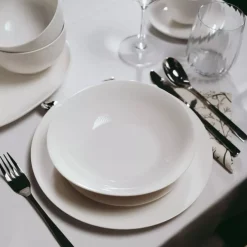 Filiżanka ze spodkiem DUKA FELICIA 130 ml biała porcelana