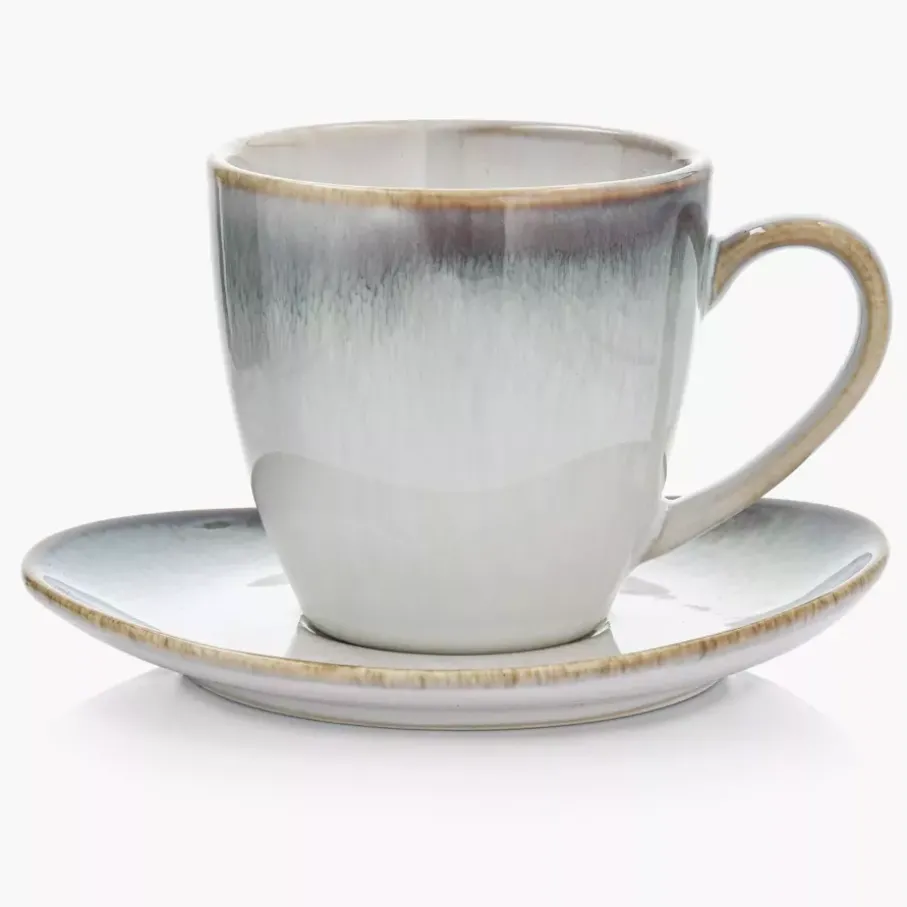 Filiżanka ze spodkiem DUKA FREJA 220 ml porcelana wielokolorowa