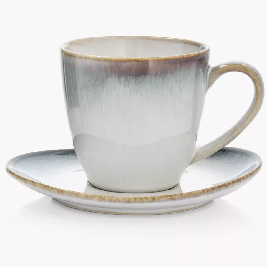 Filiżanka ze spodkiem DUKA FREJA 220 ml porcelana wielokolorowa