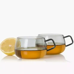 Filiżanki do kawy lub herbaty ADHOC YUNA 400 ml 2 szt. przydymione