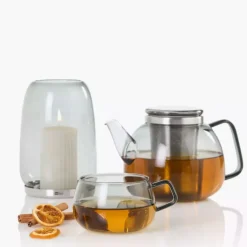 Filiżanki do kawy lub herbaty ADHOC YUNA 400 ml 2 szt. przydymione