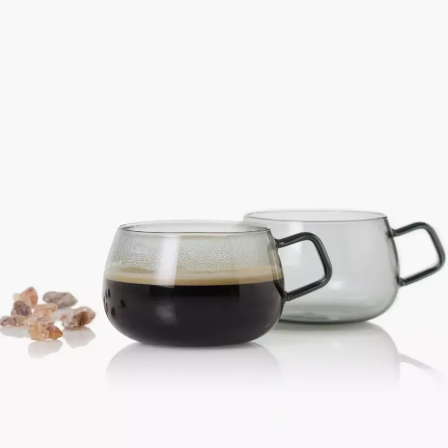 Filiżanki do kawy lub herbaty ADHOC YUNA 400 ml 2 szt. przydymione