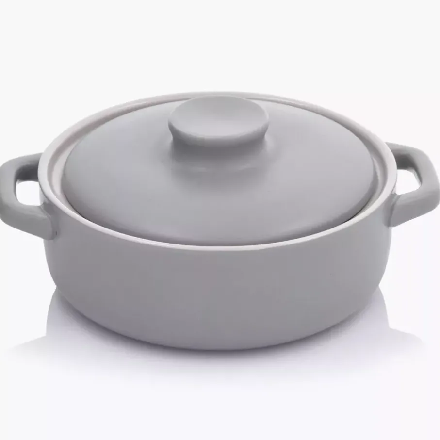 Forma do pieczenia zapiekania DUKA MANS 15.8 cm szara ceramiczna