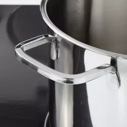 Garnek z pokrywą BERGHOFF HELIX 26 cm srebrny stalowy