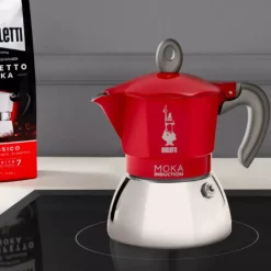 Kawiarka do kuchenki indukcyjnej BIALETTI New Moka czerwona 4tz