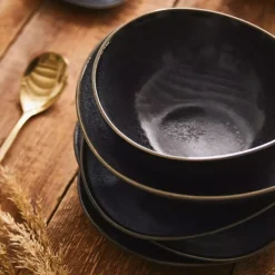 Kieliszek na jajko DUKA TIME BLACK grafitowy porcelanowy