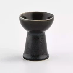 Kieliszek na jajko DUKA TIME BLACK grafitowy porcelanowy