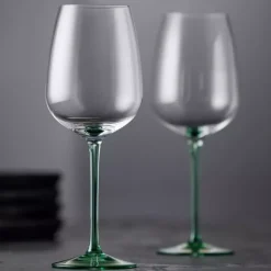 Kieliszki do białego wina LYNGBY VIENNA 530 ml 4 szt. zielone