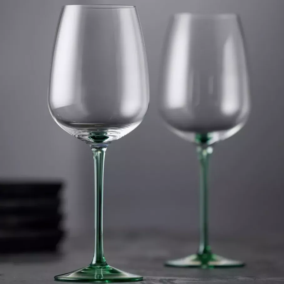 Kieliszki do białego wina LYNGBY VIENNA 530 ml 4 szt. zielone