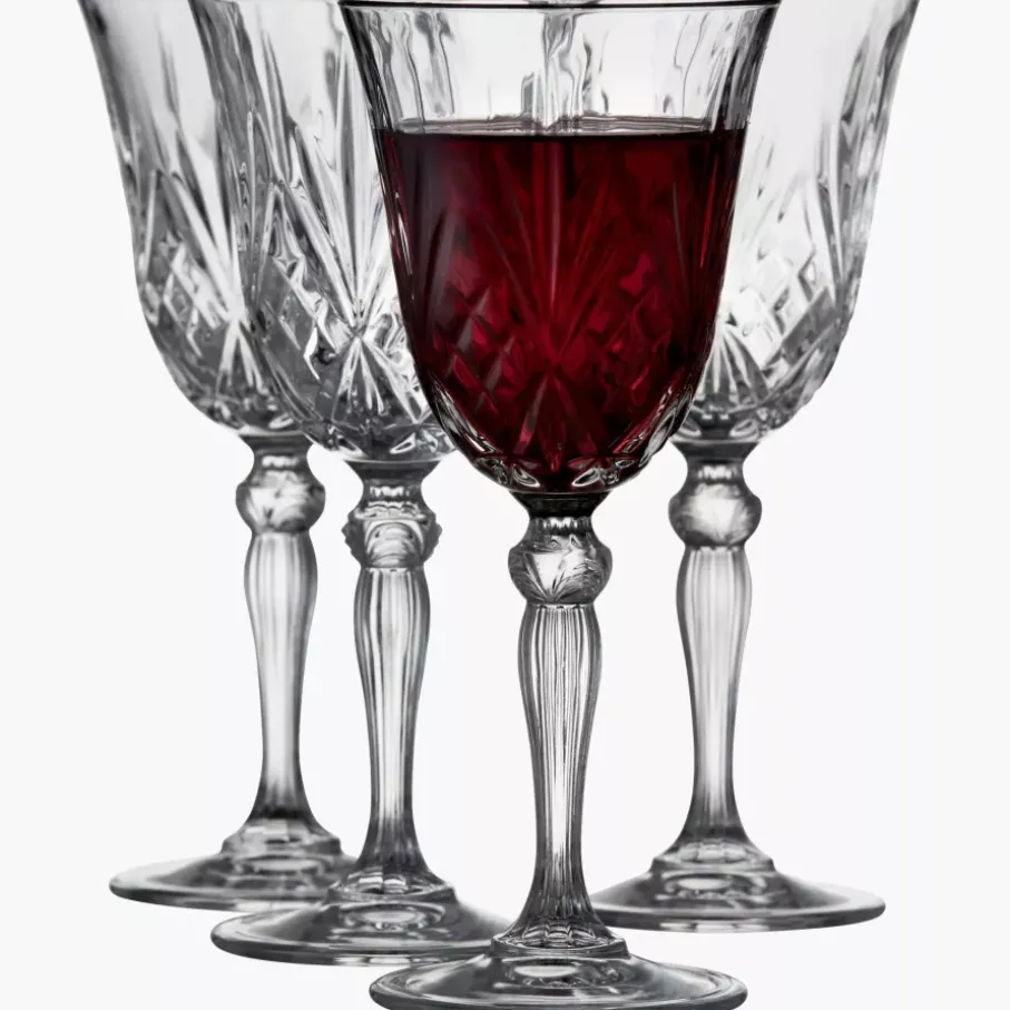 Kieliszki do czerwonego wina LYNGBY MELODIA 270 ml 4 szt. szkło kryształowe