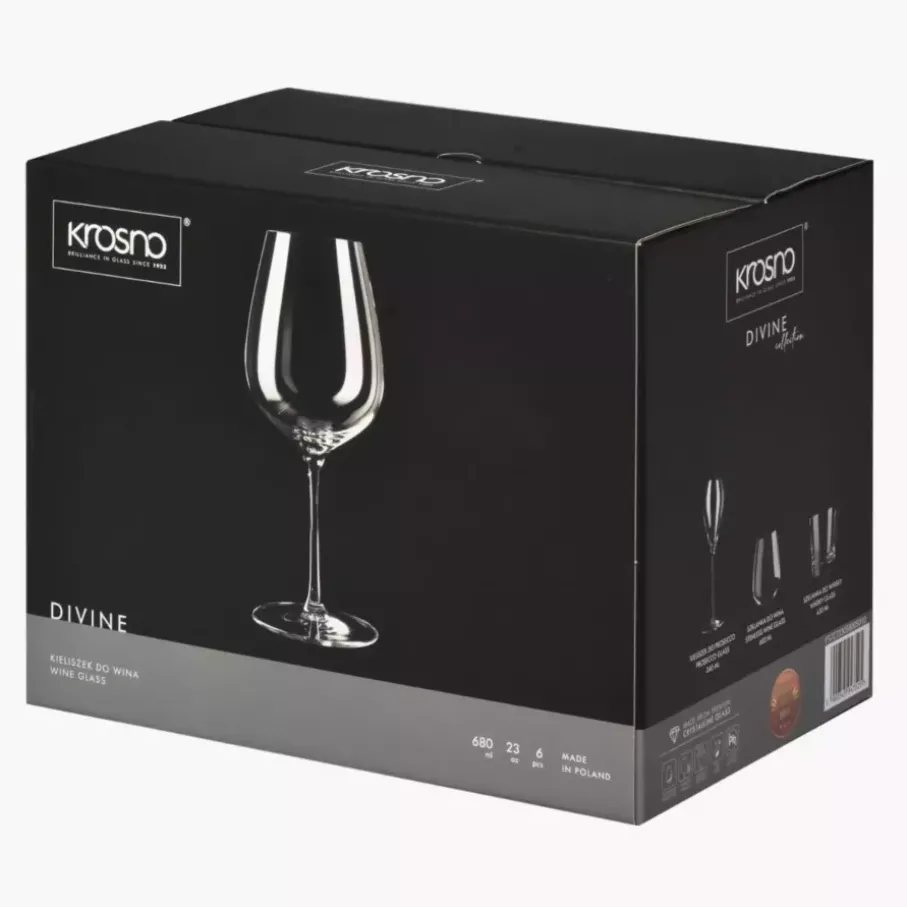 Kieliszki do czerwonego wina KROSNO DIVINE 580 ml 6 szt.