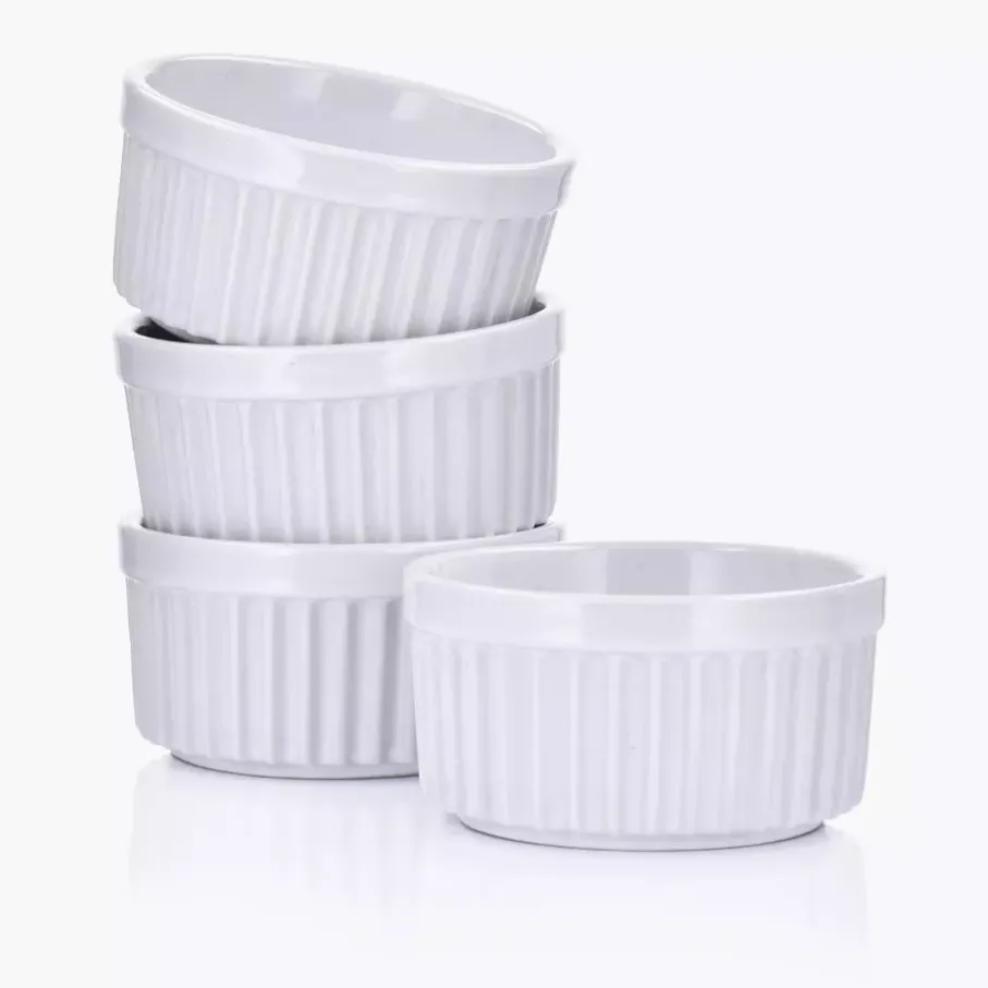 Kokilka DUKA BRULEE 11 cm biała ceramika