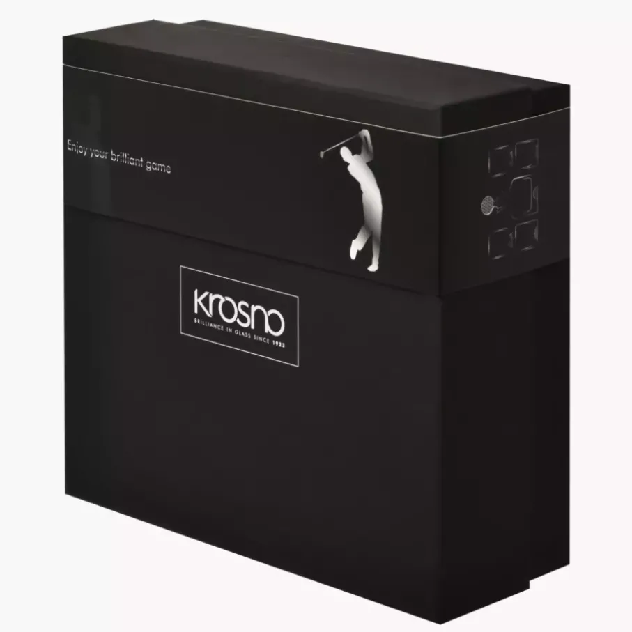 Komplet do whiskey KROSNO GOLF karafka 500 ml i 4 szklanki 280 ml