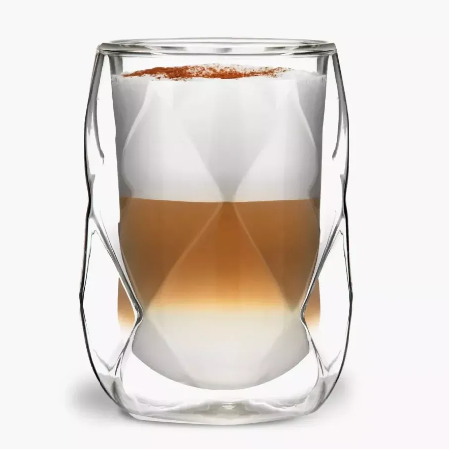 Komplet szklanek z podwójną ścianką VIALLI DESIGN GEO 2 szt. 350 ml