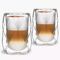 Komplet szklanek z podwójną ścianką VIALLI DESIGN GEO 2 szt. 350 ml