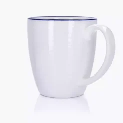 Kubek DUKA KROG 400 ml biały granatowy porcelana