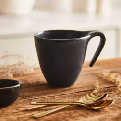 Kubek DUKA TIME BLACK 450 ml grafitowy porcelanowy