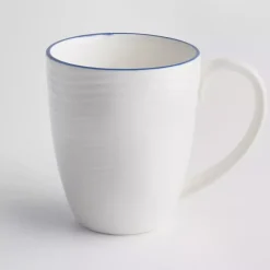 Kubek jumbo DUKA KROG 700 ml biały granatowy porcelana