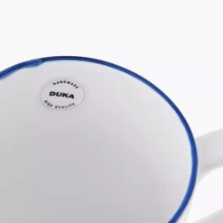 Kubek jumbo DUKA KROG 700 ml biały granatowy porcelana