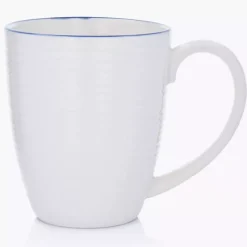 Kubek jumbo DUKA KROG 700 ml biały granatowy porcelana