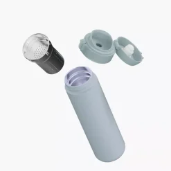 Kubek termiczny termos z zaparzaczem BERGHOFF LEO 700 ml błękitny stalowy