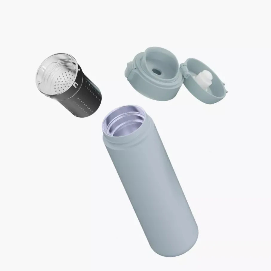 Kubek termiczny termos z zaparzaczem BERGHOFF LEO 700 ml błękitny stalowy