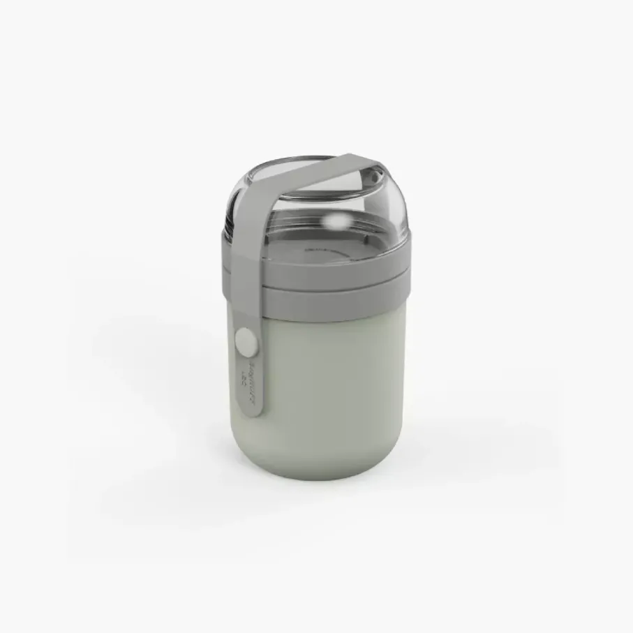 Lunchbox pojemnik na żywność BERGHOFF LEO 470 ml + 180 ml zielony