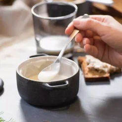 Mini garnek ceramiczny z pokrywką MAKU ROBUSTE 10 cm