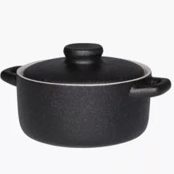 Mini garnek ceramiczny z pokrywką ROBUSTE MAKU 0,38 L 12 cm