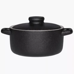 Mini garnek ceramiczny z pokrywką ROBUSTE MAKU 0,38 L 12 cm