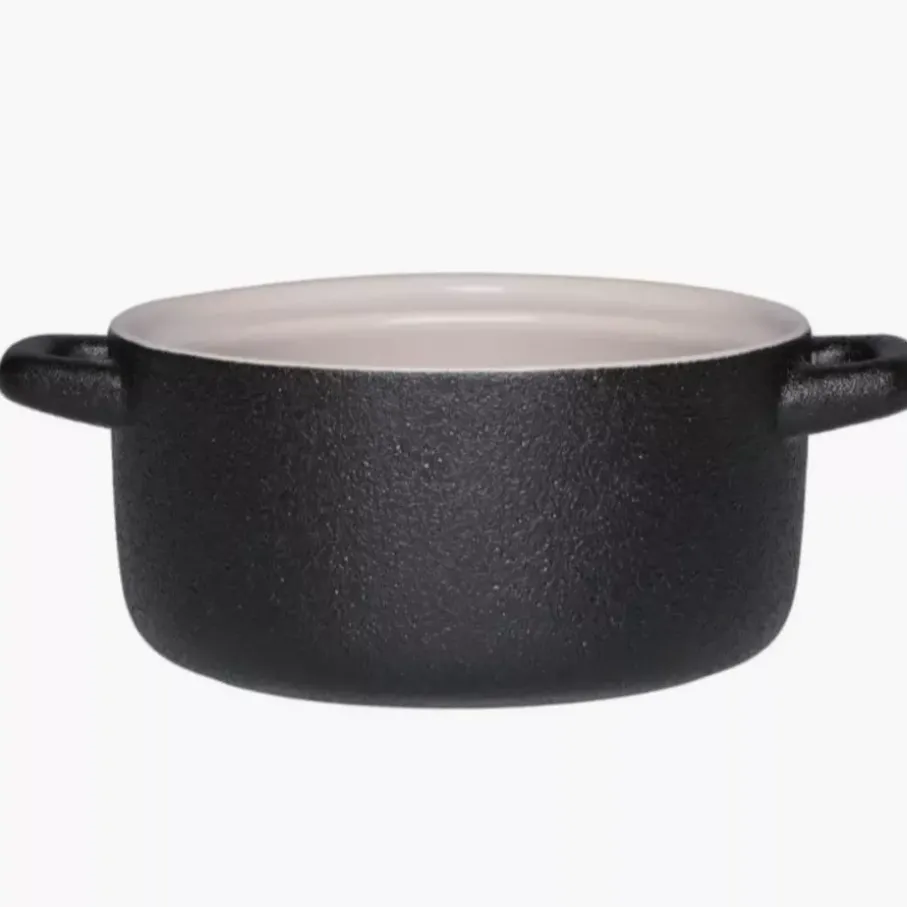 Mini garnek ceramiczny z pokrywką ROBUSTE MAKU 0,38 L 12 cm