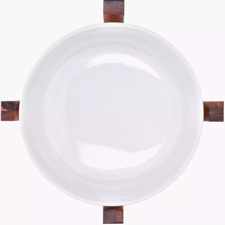 Misa sałatkowa z podstawą DUKA ACACIA 3000 ml biała porcelana