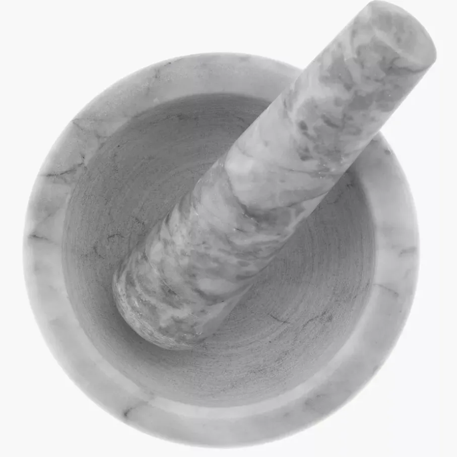 Moździerz kuchenny DUKA MARBLE 11,8x6,2 cm jasnoszary marmurowy