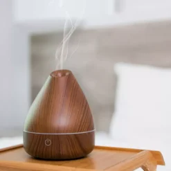 Nawilżacz powietrza ultradźwiękowy dyfuzor zapachowy 3w1 DUKA AROMA brązowy