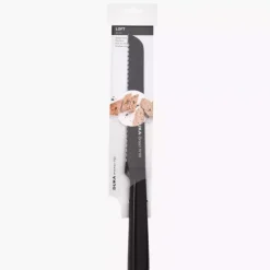 Nóż do chleba DUKA LOFT 20 cm czarny stal nierdzewna