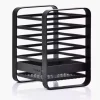 Organizer kuchenny na akcesoria kuchenne DUKA FINT 12x9x14 cm czarny stal